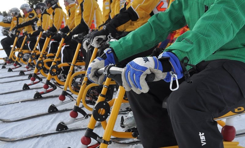 Snowbiken in Flachau bei der Skischule Sport am Jet