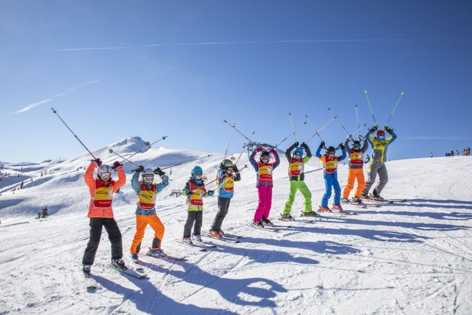 Children’s ski course groups of the Sport am Jet ski school
