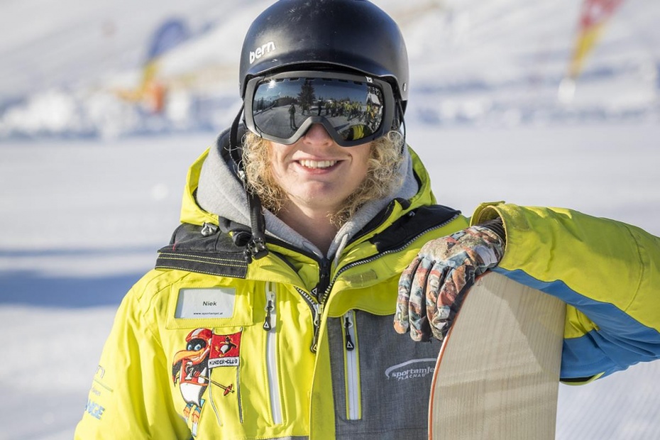 Snowboard instructors of the Sport am Jet snowboard school Flachau