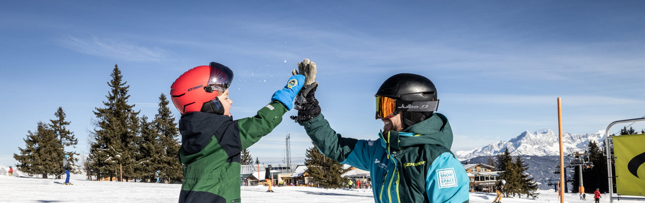 Kinderskikurs bei der Sport am Jet Kinderskischule Flachau